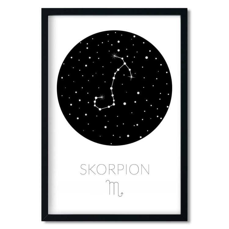 zodiak skorpion | plakat. plakat dla dzieci. dekoracje pokoju