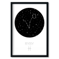 plakat znak zodiaku | ryby