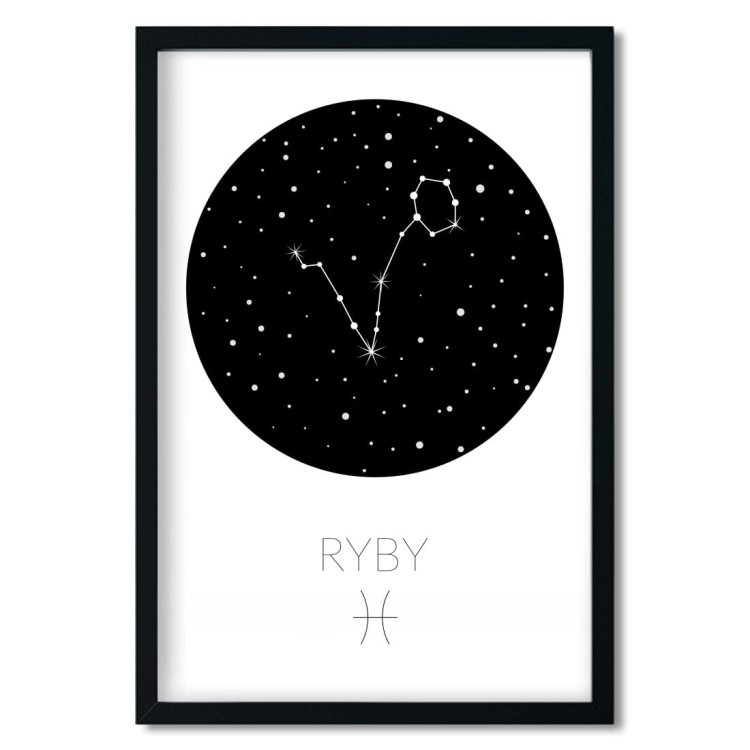zodiak ryby | plakat. plakat dla dzieci. dekoracje pokoju