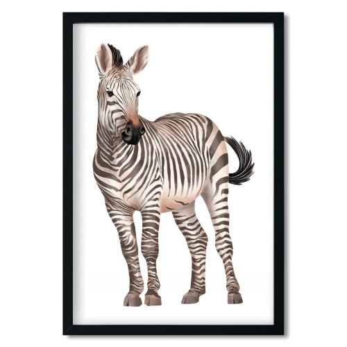 zebra | plakat. plakat dla dzieci. dekoracje pokoju