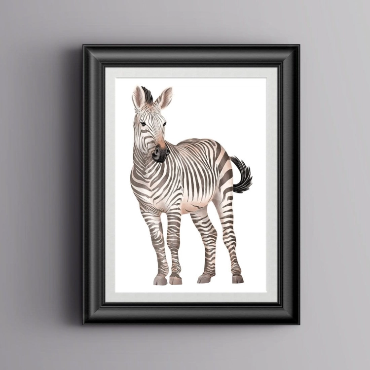 zebra | plakat. plakat dla dzieci. dekoracje pokoju