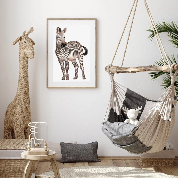 zebra | plakat. plakat dla dzieci. dekoracje pokoju
