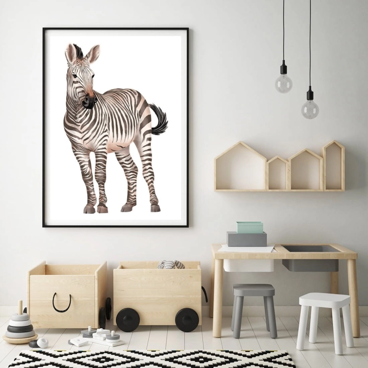 zebra | plakat. plakat dla dzieci. dekoracje pokoju