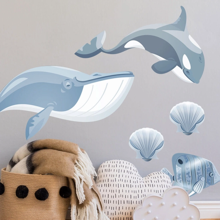 ocean | naklejka. naklejka dla dzieci. dekoracje pokoju