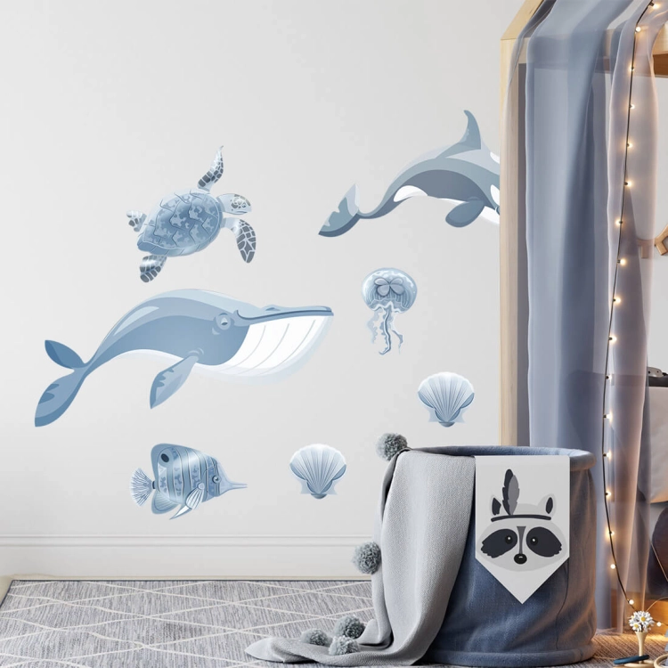 ocean | naklejka. naklejka dla dzieci. dekoracje pokoju