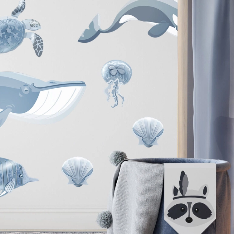ocean | naklejka. naklejka dla dzieci. dekoracje pokoju