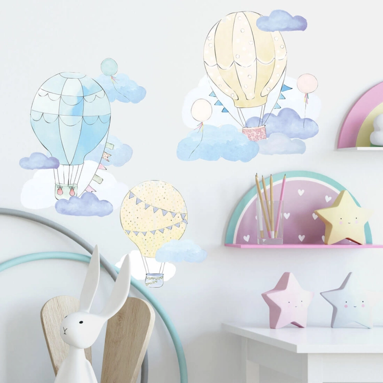 balony miętowe | naklejka. naklejka dla dzieci. dekoracje pokoju
