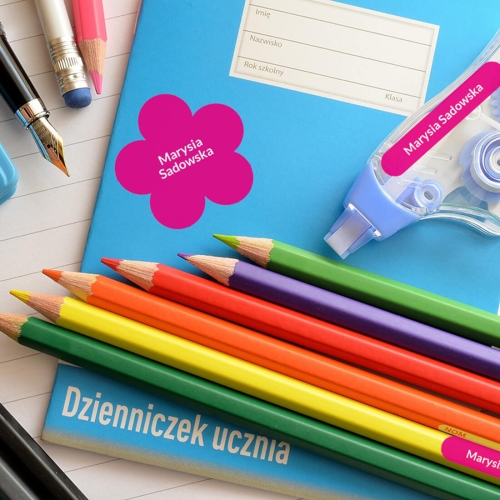 zestaw naklejek imiennych - naklejki z imieniem