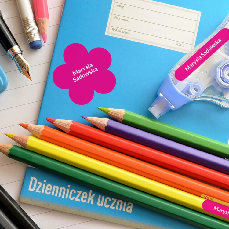 zestaw naklejek imiennych - naklejki z imieniem