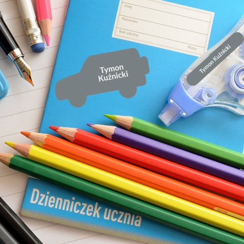 zestaw naklejek imiennych - naklejki z imieniem