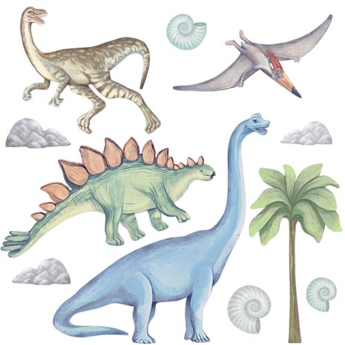 naklejka dinozaury II | naklejki na ścianę. naklejki dla dzieci. dekoracje pokoju