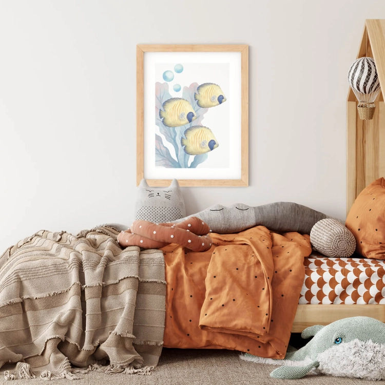 rybki | plakat. plakat dla dzieci. dekoracje pokoju