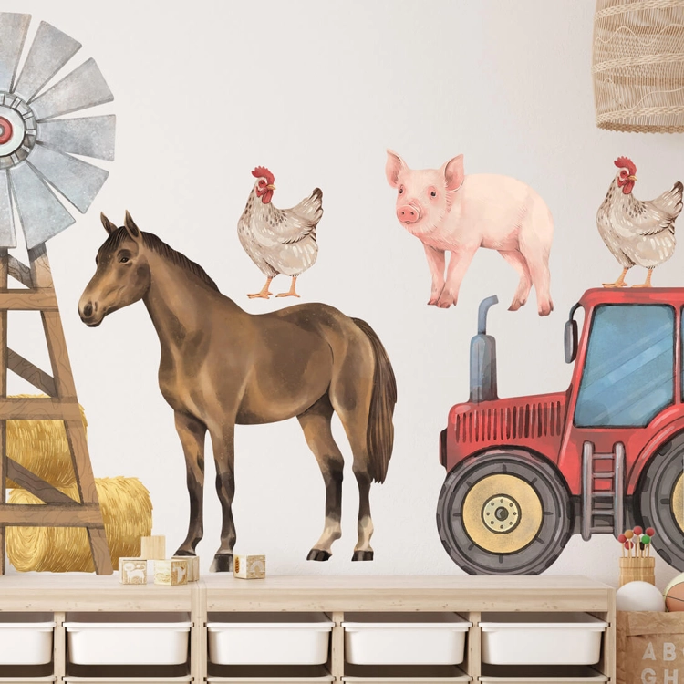 farma zwierzęta I | naklejki. naklejki dla dzieci. dekoracje pokoju