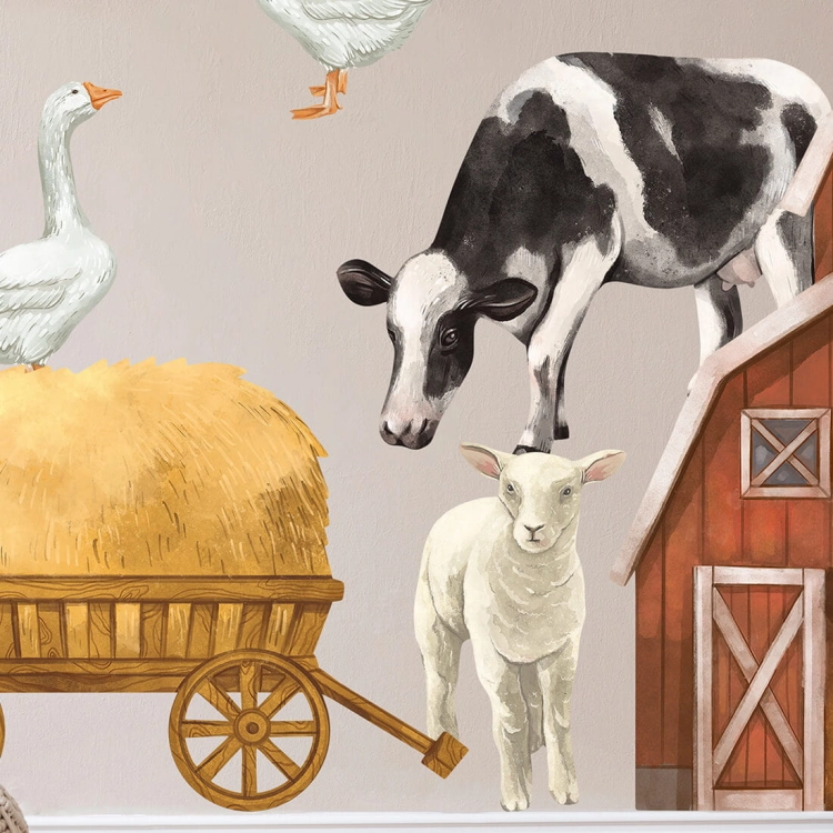 farma zwierzęta II | naklejki. naklejki dla dzieci. dekoracje pokoju