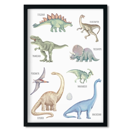 dinozaury | plakat. plakat dla dzieci. dekoracje pokoju