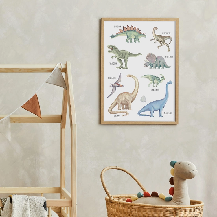 dinozaury | plakat. plakat dla dzieci. dekoracje pokoju