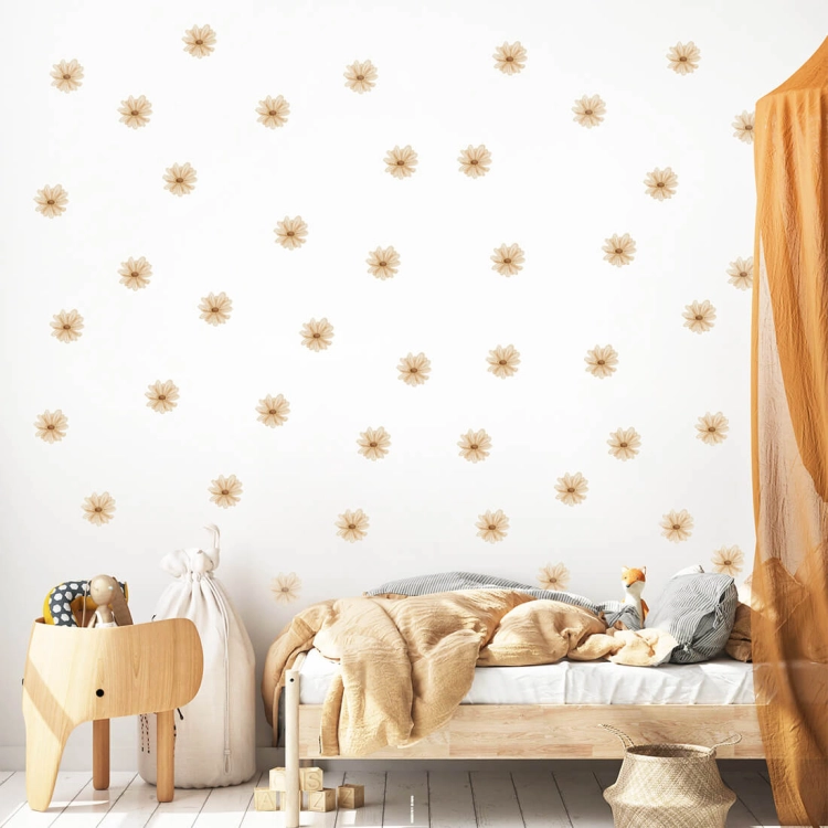 stokrotki boho | naklejki. naklejki dla dzieci. dekoracje pokoju