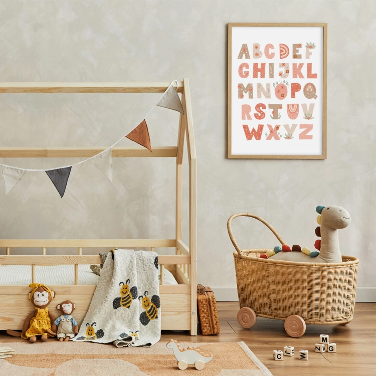 alfabet boho I | plakat. plakat dla dzieci. dekoracje pokoju