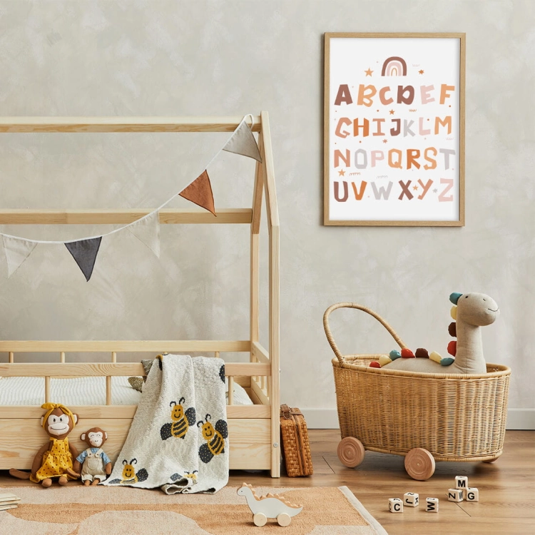 alfabet boho III | plakat. plakat dla dzieci. dekoracje pokoju