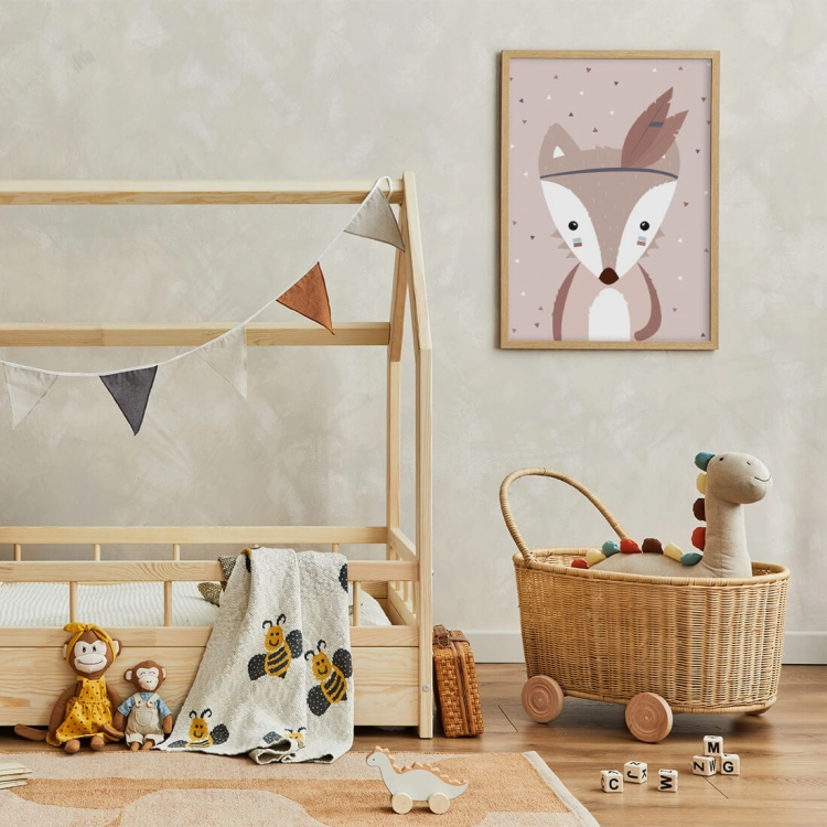 lisek apacz boho | plakat. plakat dla dzieci. dekoracje pokoju