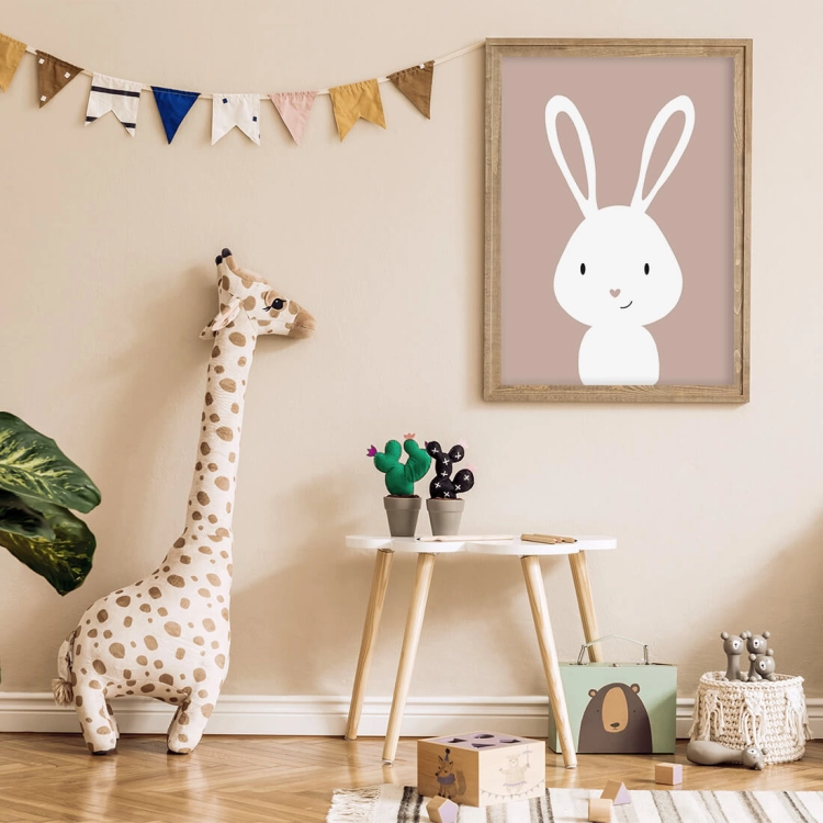królik - boho | plakat. plakat dla dzieci. dekoracje pokoju