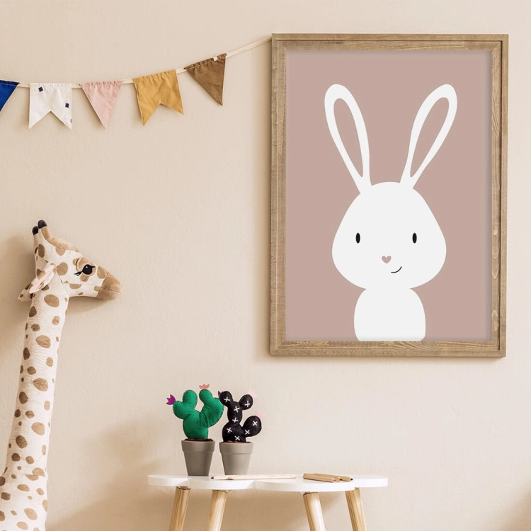królik - boho | plakat. plakat dla dzieci. dekoracje pokoju
