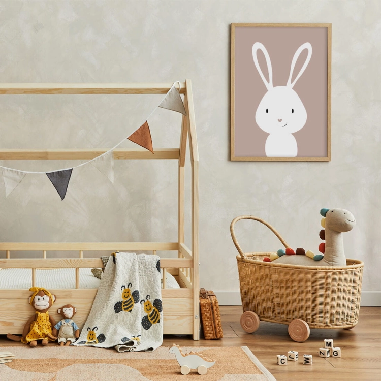 królik - boho | plakat. plakat dla dzieci. dekoracje pokoju