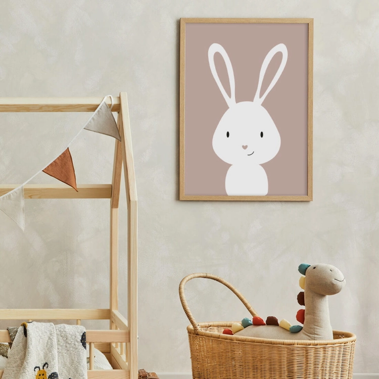 królik - boho | plakat. plakat dla dzieci. dekoracje pokoju