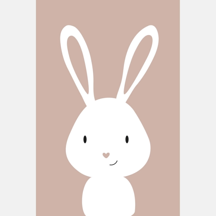 królik - boho | plakat. plakat dla dzieci. dekoracje pokoju