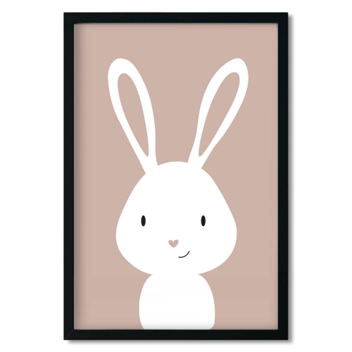 królik - boho | plakat. plakat dla dzieci. dekoracje pokoju