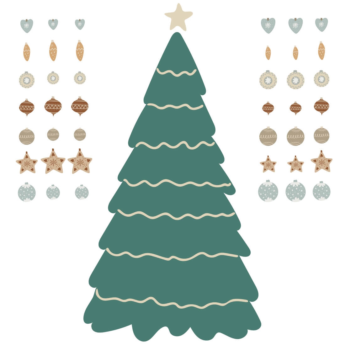 naklejka | choinka I