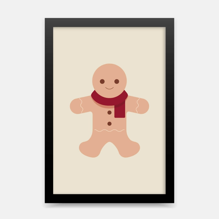 plakat świąteczny / plakat na boże narodzenie / plakat ciastek