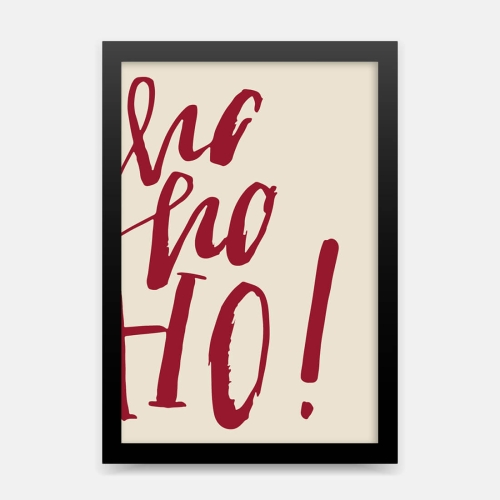 plakat świąteczny / plakat na boże narodzenie / plakat ho ho ho