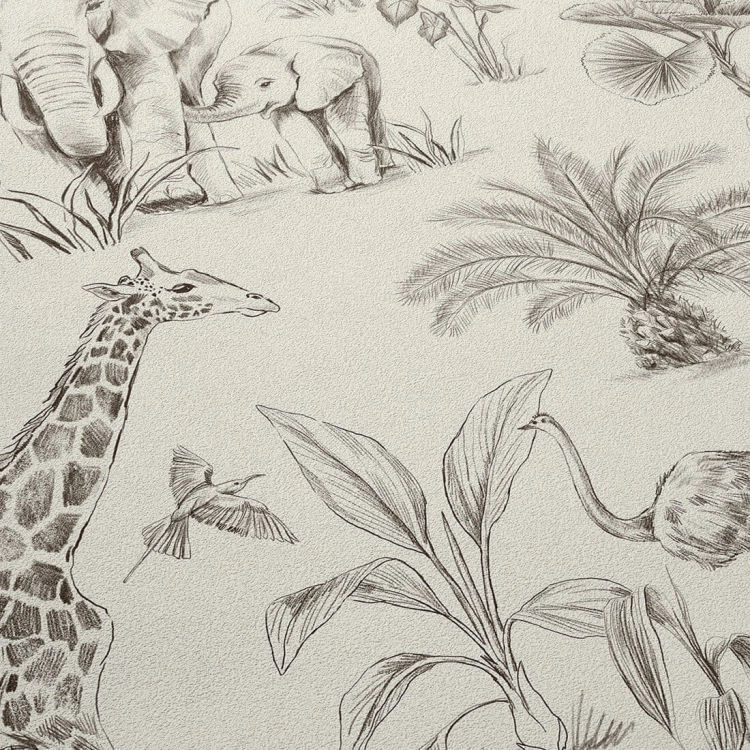 tapeta safari / tapeta z motywem safari / tapeta dla dzieci / tapeta pastelowe love
