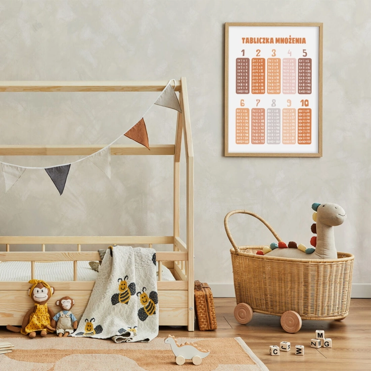tabliczka mnożenia boho | plakat. plakat dla dzieci. dekoracje pokoju