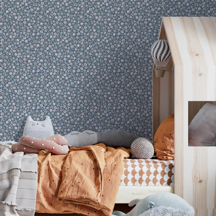 tapeta stokrotki / tapeta ze stokrotkami / tapeta dla dzieci / tapeta pastelowe love