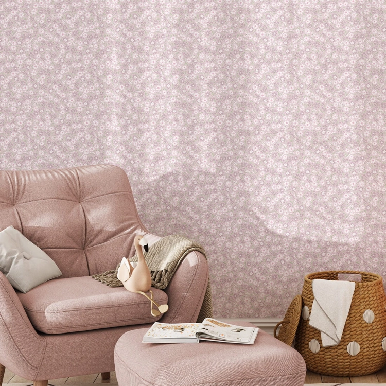 tapeta stokrotki / tapeta ze stokrotkami / tapeta dla dzieci / tapeta pastelowe love