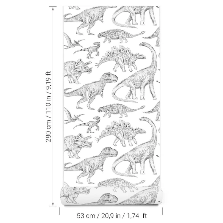 tapeta dinozaury / tapeta z dinozaurami / tapeta dla dzieci / tapeta pastelowe love