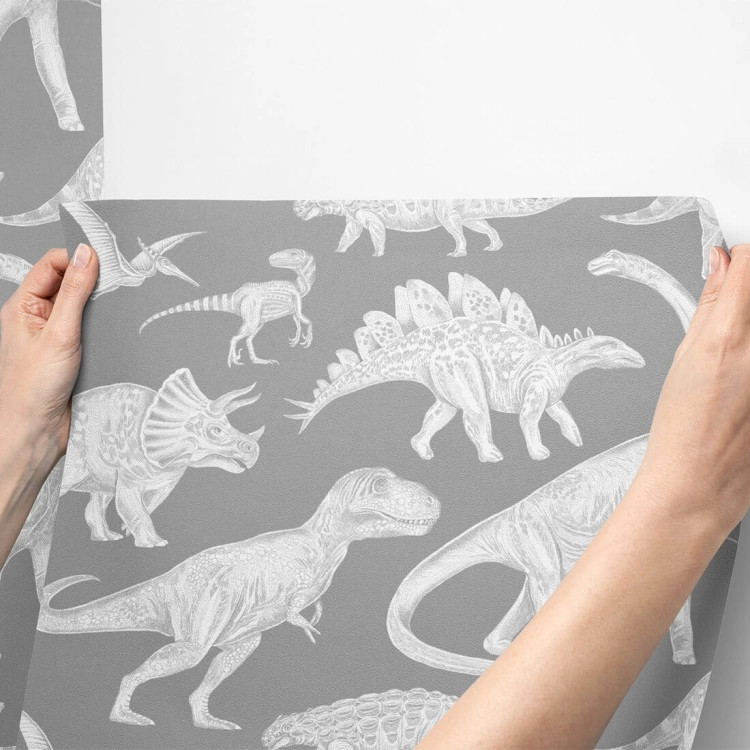 tapeta dinozaury / tapeta z dinozaurami / tapeta dla dzieci / tapeta pastelowe love