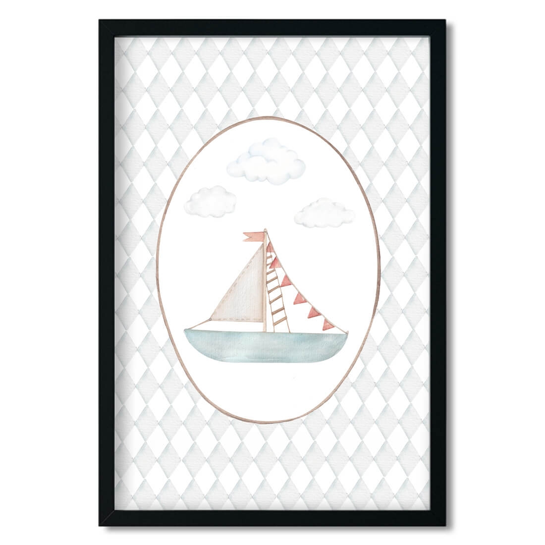plakat dla dzieci | żaglówka
