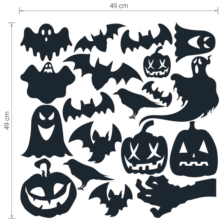 naklejki halloween / halloween dekoracje / dekoracje na halloween