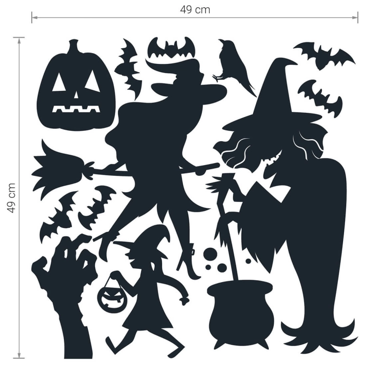 naklejki halloween / halloween dekoracje / dekoracje na halloween