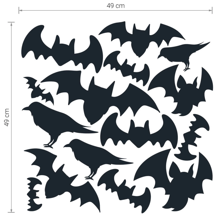 naklejki halloween / halloween dekoracje / dekoracje na halloween