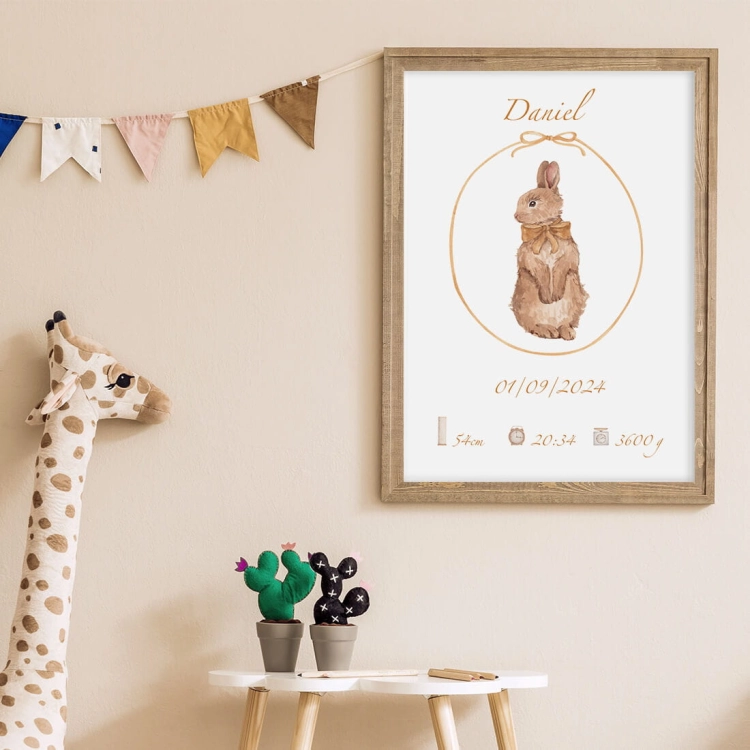 metryczka dla dziecka / metryczka dla dziewczynki / metryczka dla chłopca / personalizowana metryczka
