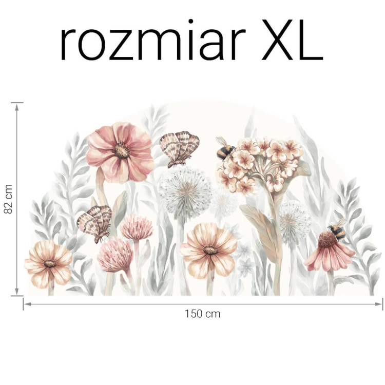naklejka na ścianę kwiaty / naklejki z motywem kwiatów / naklejki na ścianę z kwiatami