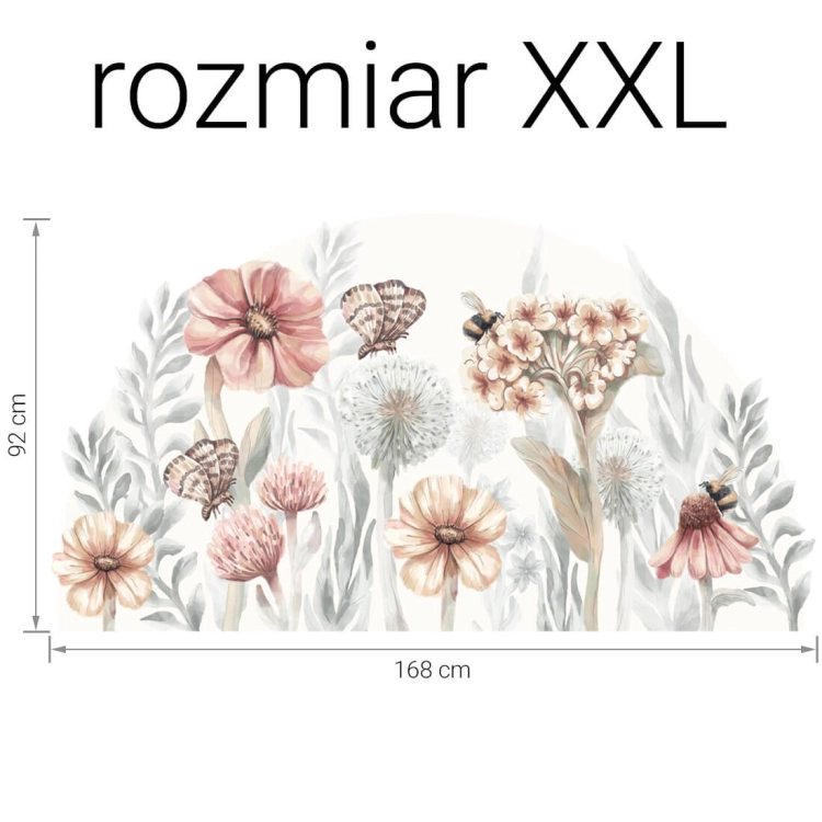 naklejka na ścianę kwiaty / naklejki z motywem kwiatów / naklejki na ścianę z kwiatami