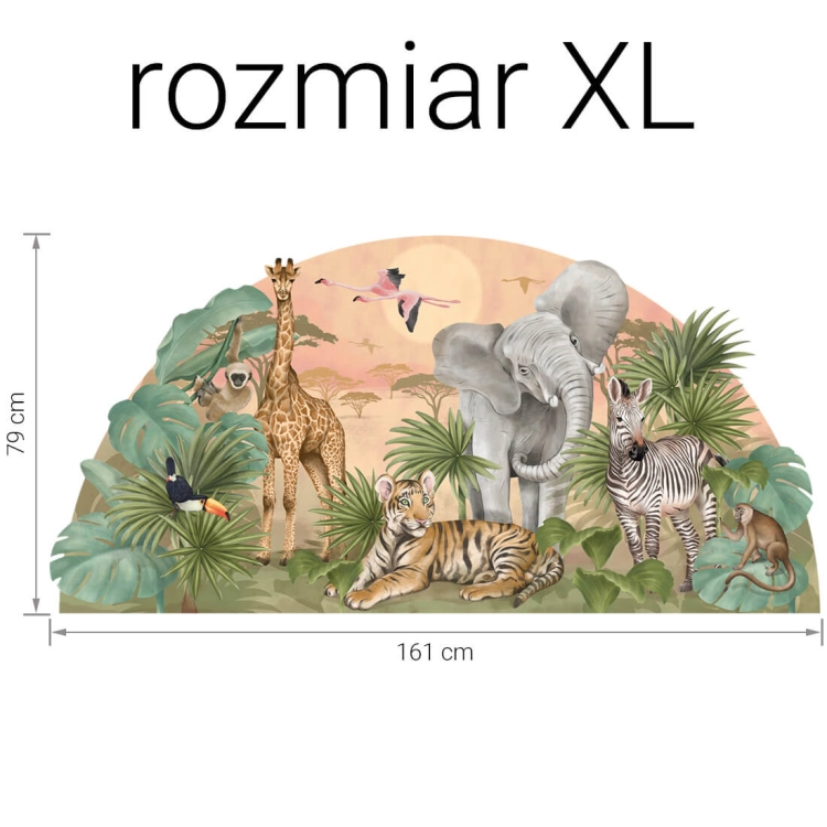naklejka safari / naklejki na ścianę / naklejki dla dzieci
