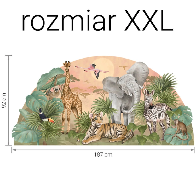 naklejka safari / naklejki na ścianę / naklejki dla dzieci