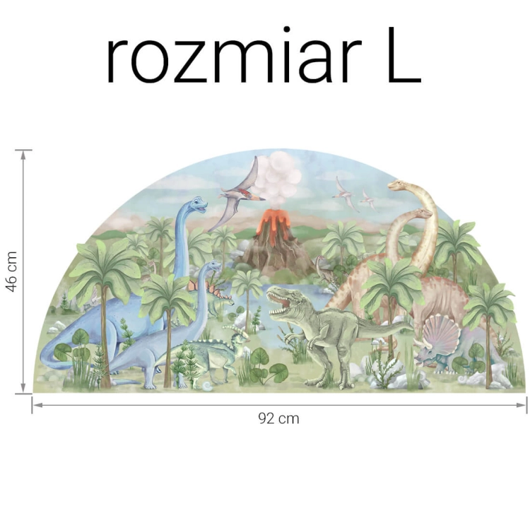 naklejka dinozaury / naklejki na ścianę z dinozaurami / naklejki dla dzieci