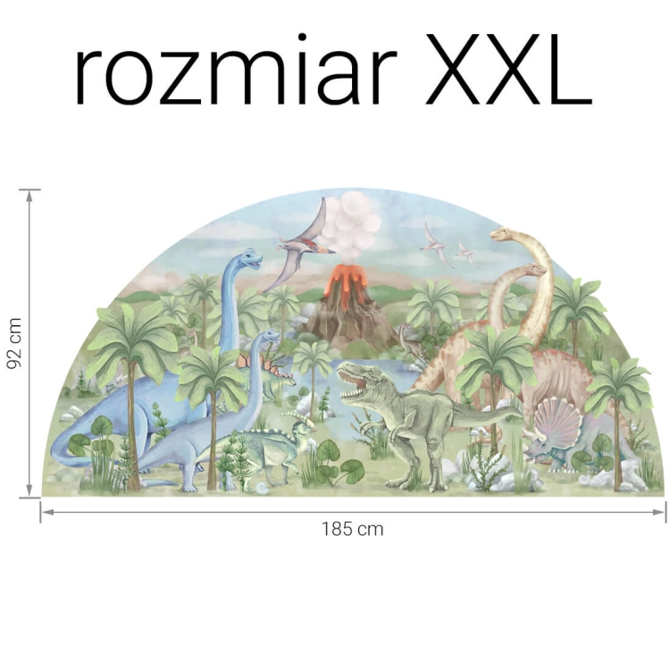 naklejka dinozaury / naklejki na ścianę z dinozaurami / naklejki dla dzieci